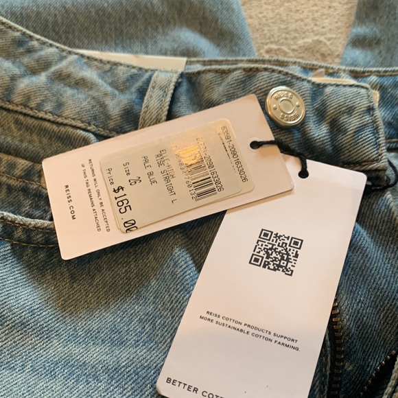 Reiss Elle-High Rise Straight Jean - Picture 8 of 9